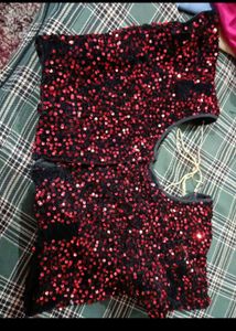 Lycra Saree With Sequence Border