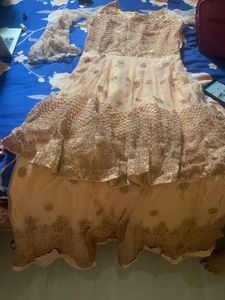 Elegant Peach Anarkali Dress
