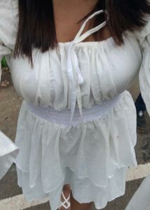 White Tiered Dress