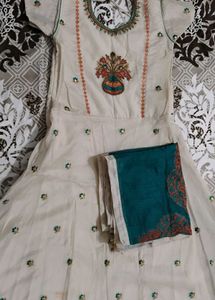 Elegant Embroidered Anarkali Suit