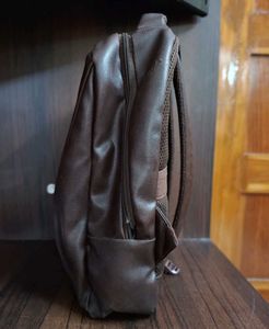 Veneer Brown Faux Leather Backpack