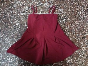 Maroon Strip Top
