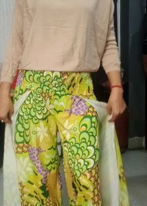 Floral Print Palazzos with top