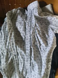 Patterned Button-Down Shirt
