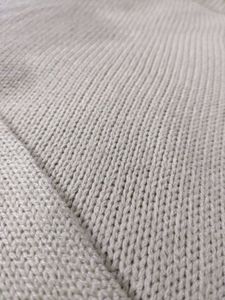 Beige Knit Mock Neck Sweater