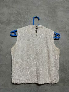 Sequin Sleeveless Top