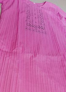Pink Cotton Kurti