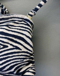 H&amp;M  Zebra Print Bikini Top