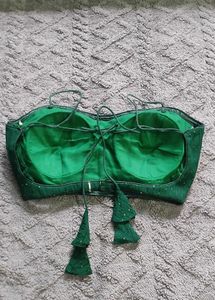 Green Sequence Blouse