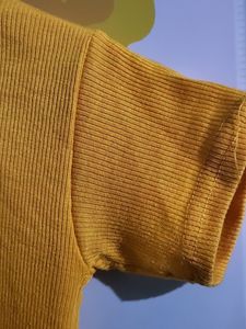 Crop Tops Mustard Yellow