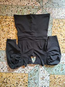 Tokyo talkies corset top puff sleeve