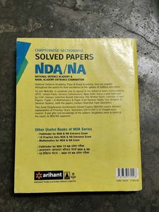NDA/NA Solved Papers - Arihant Edition 2018-19