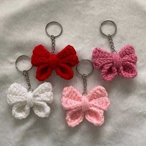 Crochet Bow Keychain