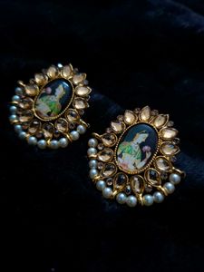 Elegant Indian Art Earrings