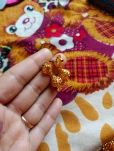 Beautiful Gold Plated Jhumkas Style