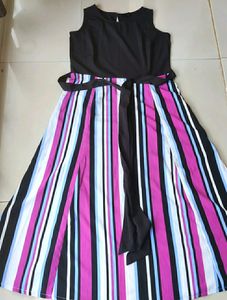 Multicolored Striped Maxi Dress 💕💕💕💟💟💟🤍🖤🖤