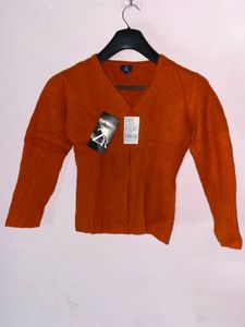 Cute Orange Cardigan