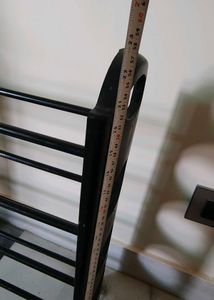 Shoe Stand With Adjustable Metal Shelves