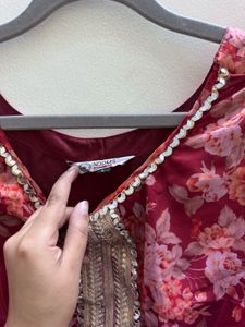 Inddus Floral Sharara Suit