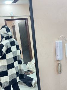 Checkered Knit Cardigan