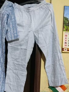 Blue Printed Kurta Set