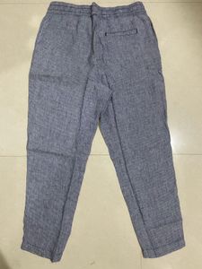 H&amp;M Blue Linen Blend Trousers