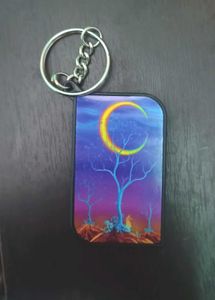 Neon Illustration Keychain