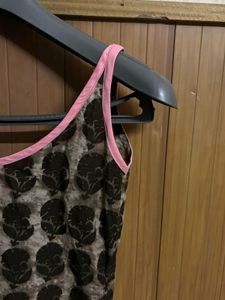 Brown Coloured Printed Kurti