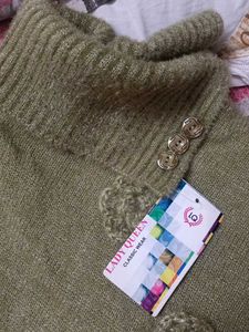 Olive Green Ponchu