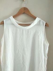 Sleeveless White Top