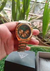 Original Guess Gold &amp; Green Watch