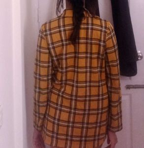 Yellow Plaid Blazer
