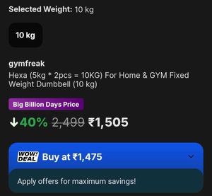 New 5+5 , 10kg Fixed Gym Dumbbells