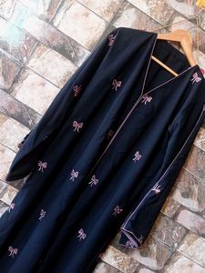 Z Black Stone Work Abaya Xl Size Unused