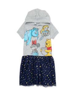 Disney Girls Hooded Cosplay Dress