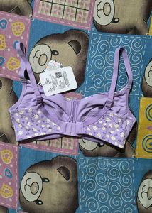 Susi Purple Daisy Print Bra