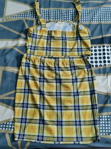 Plaid Crop Top &amp; Skirt Set