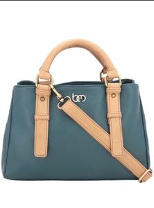 New Classy Green And Beige Handbag