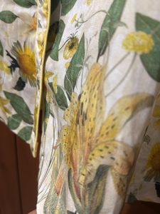 Floral Print Short Sleeve Button Down