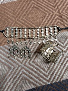MIRROR WORK JEWELLERY SET!!