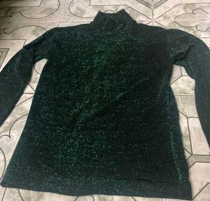Green Shimery Top