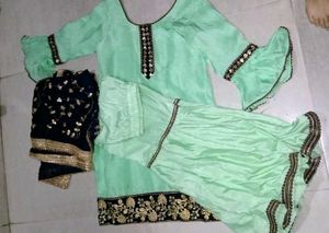 Beautiful Sharara Suit With Heavy Dupatta