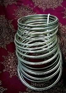 Ethnic Traditional Silver Plated Classic Bangles