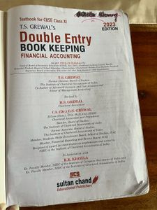 T.S. Grewal&#39;s Double Entry Book Keeping