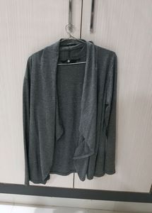 Fall Collar Grey Shrug