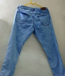 Acid Washed Skinny Fit Jeans