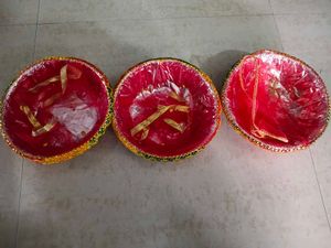 Decorative baskets for gifting or festive use.