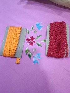 Lace Trim Bundle - Orange & Red
