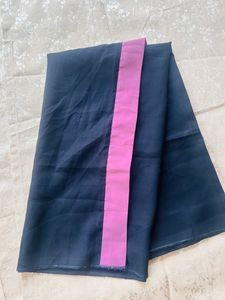 Black Georgette Stole