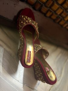 Embellished Maroon Heels